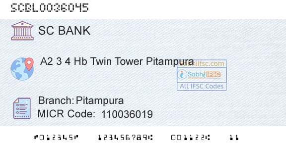 Standard Chartered Bank PitampuraBranch 