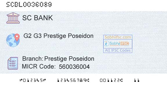 Standard Chartered Bank Prestige PoseidonBranch 