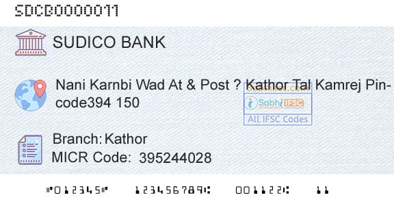The Surat District Cooperative Bank Limited KathorBranch 