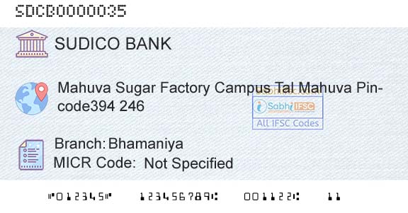 The Surat District Cooperative Bank Limited BhamaniyaBranch 