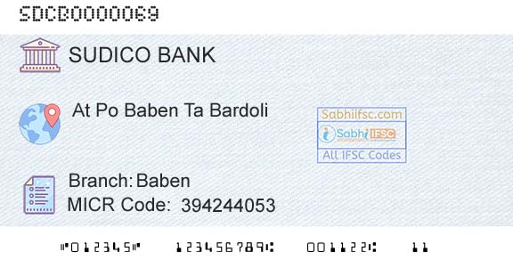 The Surat District Cooperative Bank Limited BabenBranch 