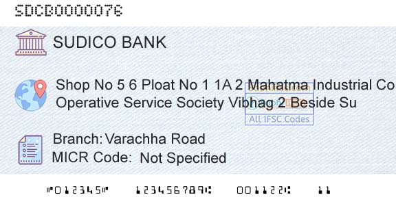 The Surat District Cooperative Bank Limited Varachha RoadBranch 