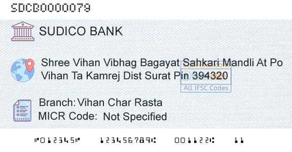 The Surat District Cooperative Bank Limited Vihan Char RastaBranch 