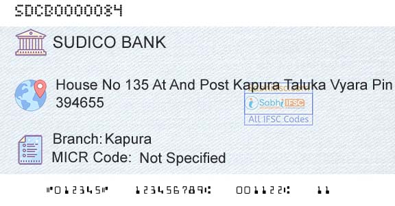 The Surat District Cooperative Bank Limited KapuraBranch 