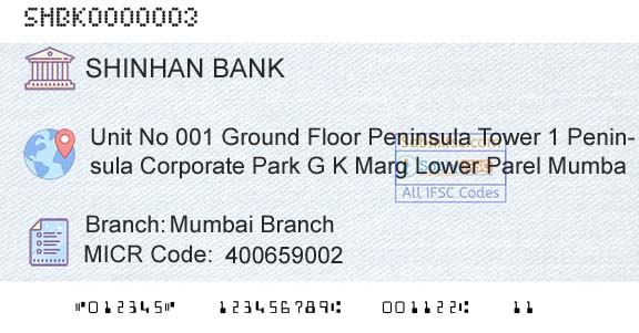 Shinhan Bank Mumbai BranchBranch 