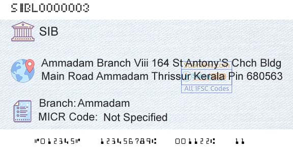 South Indian Bank AmmadamBranch 