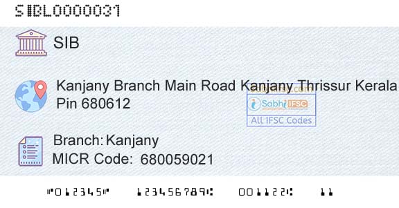 South Indian Bank KanjanyBranch 