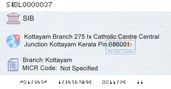 South Indian Bank KottayamBranch 