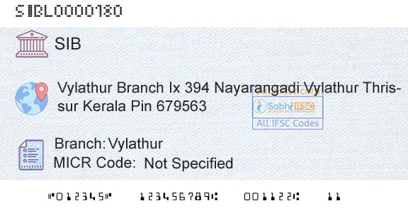 South Indian Bank VylathurBranch 