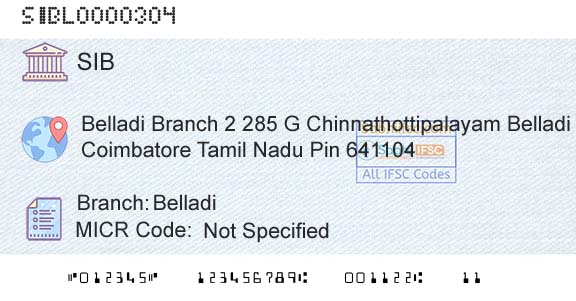 South Indian Bank BelladiBranch 