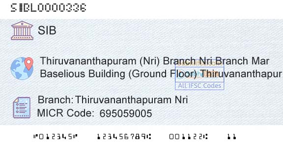 South Indian Bank Thiruvananthapuram Nri Branch 