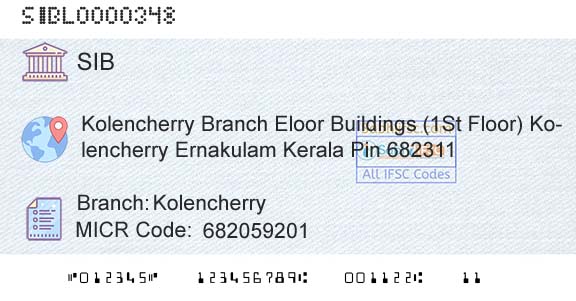 South Indian Bank KolencherryBranch 