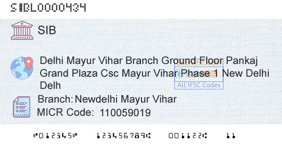 South Indian Bank Newdelhi Mayur ViharBranch 