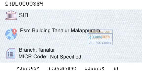 South Indian Bank TanalurBranch 