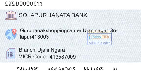 Solapur Janata Sahakari Bank Limited Ujani NgaraBranch 
