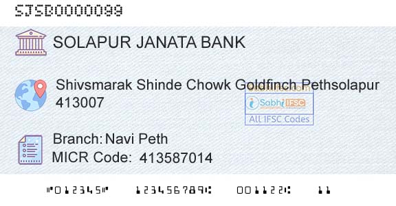 Solapur Janata Sahakari Bank Limited Navi PethBranch 