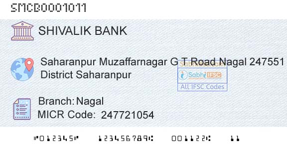 Shivalik Mercantile Co Operative Bank Ltd NagalBranch 