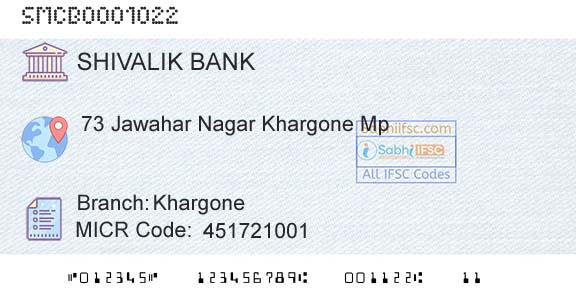 Shivalik Mercantile Co Operative Bank Ltd KhargoneBranch 