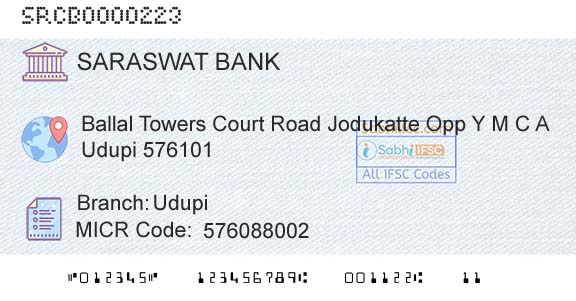 Saraswat Cooperative Bank Limited UdupiBranch 