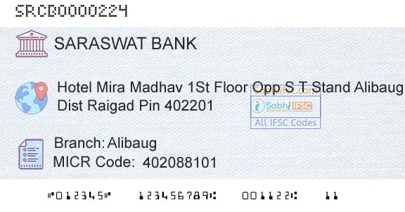 Saraswat Cooperative Bank Limited AlibaugBranch 