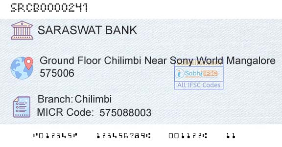 Saraswat Cooperative Bank Limited ChilimbiBranch 