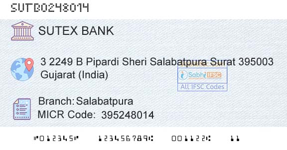Sutex Cooperative Bank Limited SalabatpuraBranch 