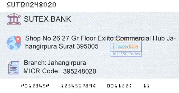 Sutex Cooperative Bank Limited JahangirpuraBranch 