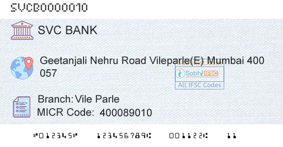 The Shamrao Vithal Cooperative Bank Vile ParleBranch 