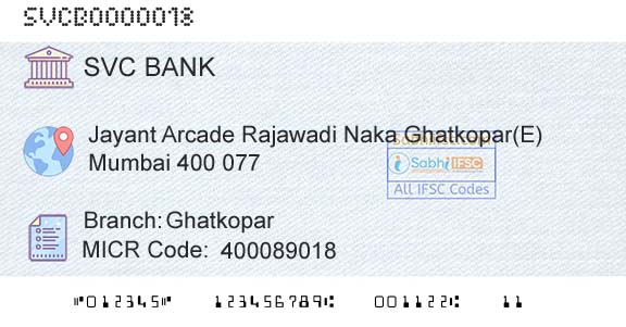 The Shamrao Vithal Cooperative Bank GhatkoparBranch 