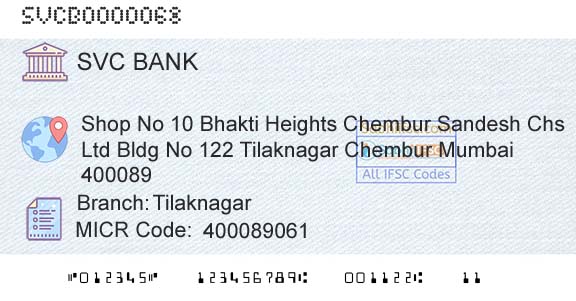 The Shamrao Vithal Cooperative Bank TilaknagarBranch 