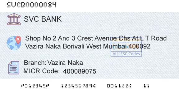 The Shamrao Vithal Cooperative Bank Vazira NakaBranch 