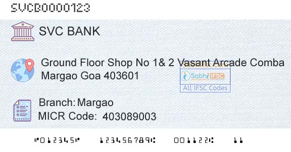 The Shamrao Vithal Cooperative Bank MargaoBranch 