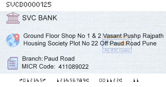 The Shamrao Vithal Cooperative Bank Paud RoadBranch 