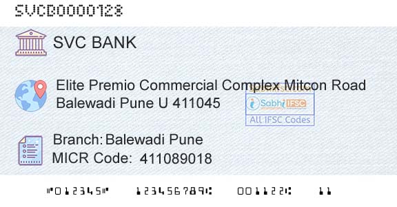 The Shamrao Vithal Cooperative Bank Balewadi PuneBranch 