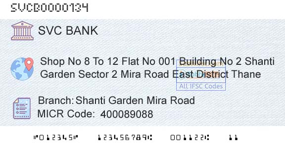 The Shamrao Vithal Cooperative Bank Shanti Garden Mira RoadBranch 