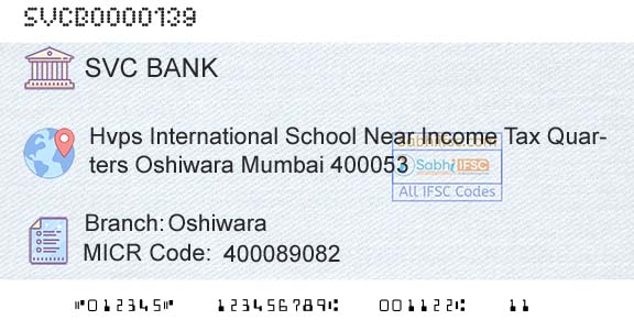 The Shamrao Vithal Cooperative Bank OshiwaraBranch 