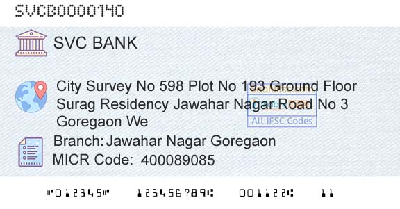 The Shamrao Vithal Cooperative Bank Jawahar Nagar GoregaonBranch 