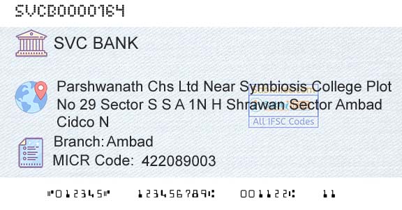 The Shamrao Vithal Cooperative Bank AmbadBranch 