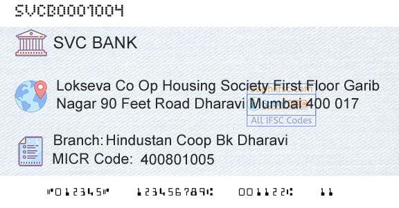 The Shamrao Vithal Cooperative Bank Hindustan Coop Bk DharaviBranch 