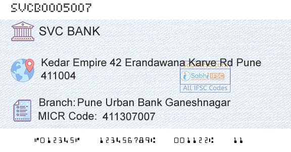 The Shamrao Vithal Cooperative Bank Pune Urban Bank GaneshnagarBranch 