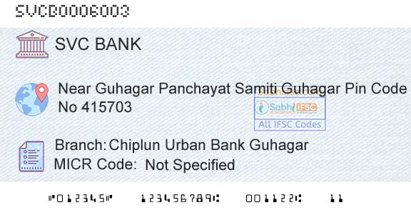 The Shamrao Vithal Cooperative Bank Chiplun Urban Bank GuhagarBranch 