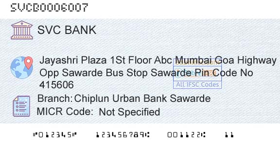 The Shamrao Vithal Cooperative Bank Chiplun Urban Bank SawardeBranch 