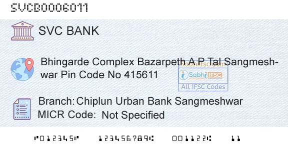 The Shamrao Vithal Cooperative Bank Chiplun Urban Bank SangmeshwarBranch 