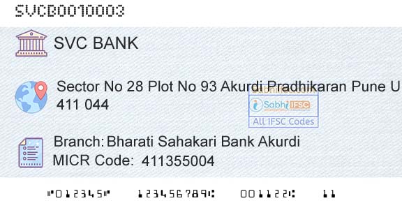 The Shamrao Vithal Cooperative Bank Bharati Sahakari Bank AkurdiBranch 