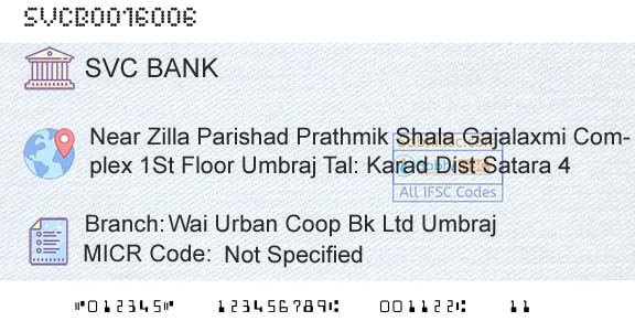 The Shamrao Vithal Cooperative Bank Wai Urban Coop Bk Ltd UmbrajBranch 