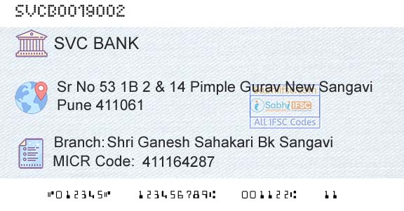 The Shamrao Vithal Cooperative Bank Shri Ganesh Sahakari Bk SangaviBranch 