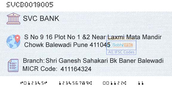 The Shamrao Vithal Cooperative Bank Shri Ganesh Sahakari Bk Baner BalewadiBranch 