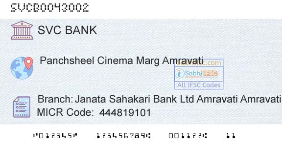 The Shamrao Vithal Cooperative Bank Janata Sahakari Bank Ltd Amravati AmravatiBranch 