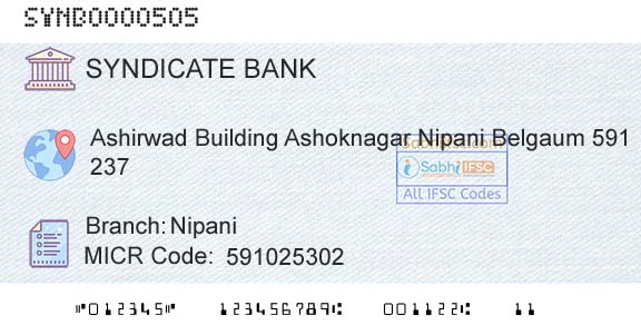 Syndicate Bank NipaniBranch 