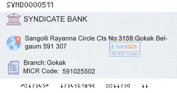 Syndicate Bank GokakBranch 